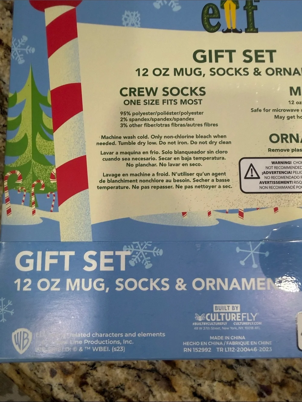 Buddy the Elf Green & Yellow Cotton-Headed Ninny Muggins Gift Set